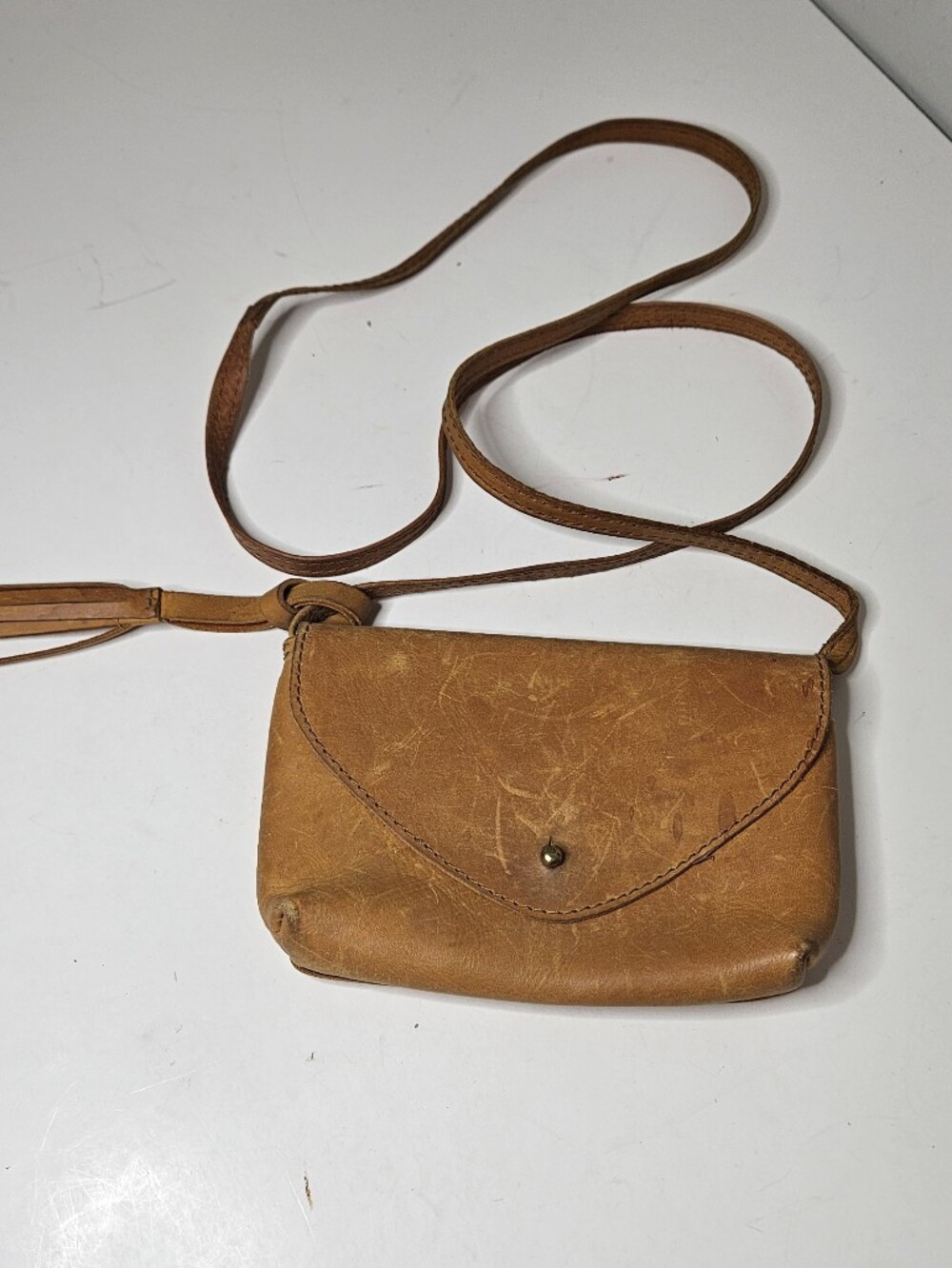 Parker Clay Natural Leather Crossbody